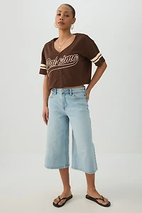 T-shirt de baseball en maille