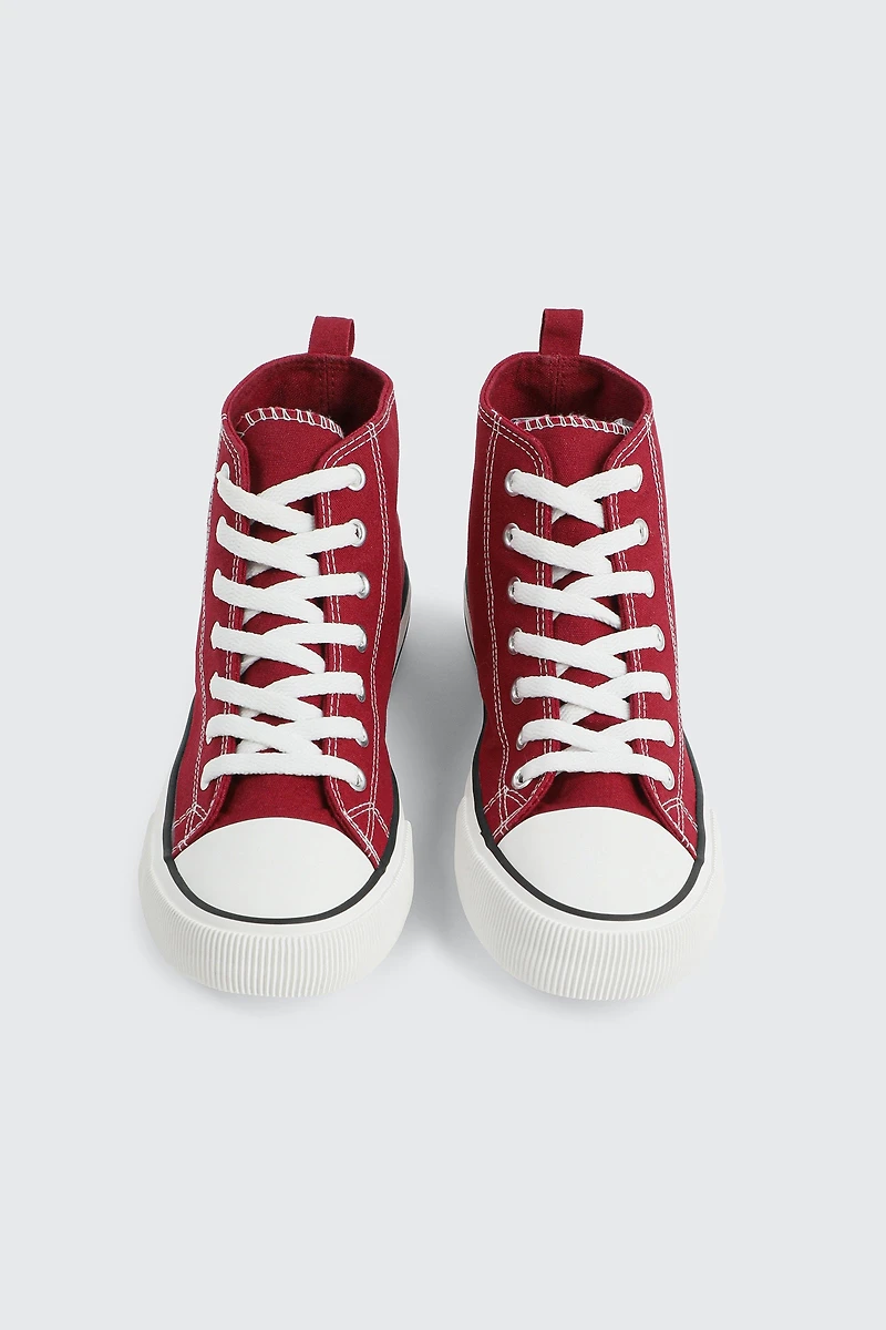 Espadrilles montantes en toile