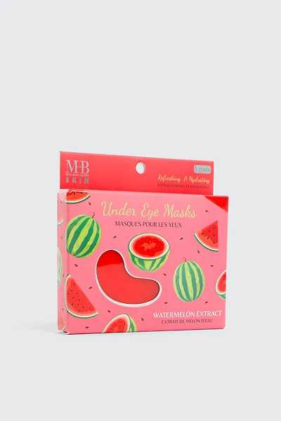 Ardene 5 Pairs of Watermelon Under Eye Masks in Red