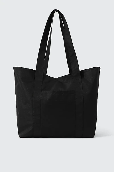 Ardene Large Canvas Tote Bag in Black | 100% Recycled Polyester | Eco-Conscious