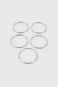 Lot de 5 bracelets rigides tubulaires