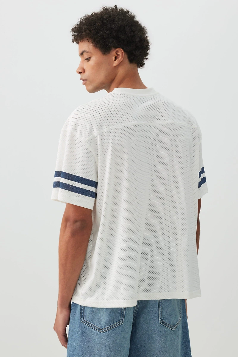 T-shirt sport carré en maille