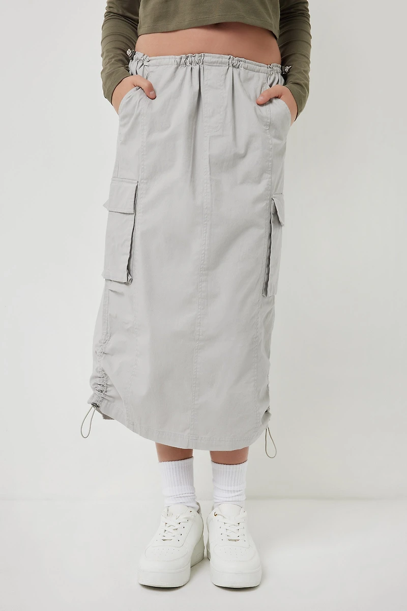 Jupe cargo longue