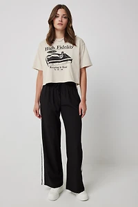 T-shirt carré court graphique