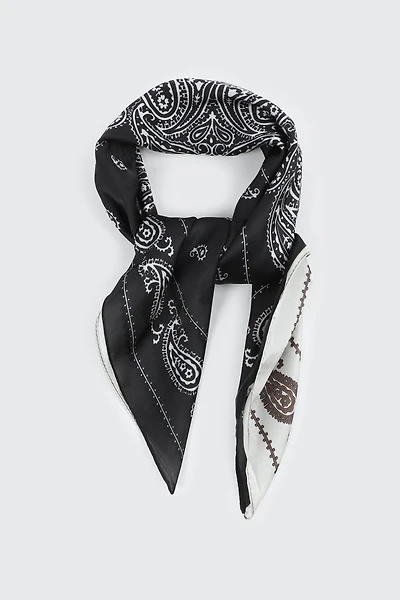 Bandana cachemire deux tons