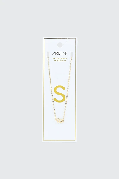 Ardene 14K Gold Plated Initial S Necklace