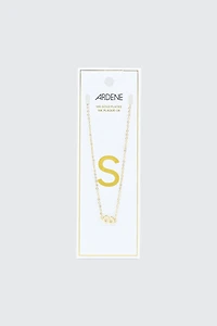 Ardene 14K Gold Plated Initial S Necklace