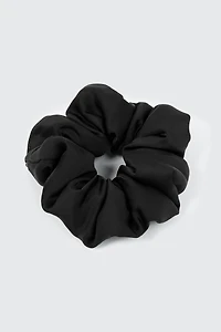 Ardene Satin Scrunchie in Black | Polyester