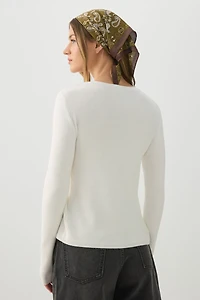 Cardigan noué à l'avant