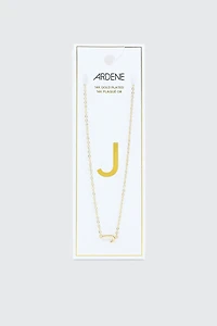Ardene 14K Gold Plated Initial J Necklace