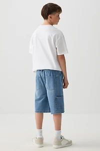 Bermuda menuisier en denim