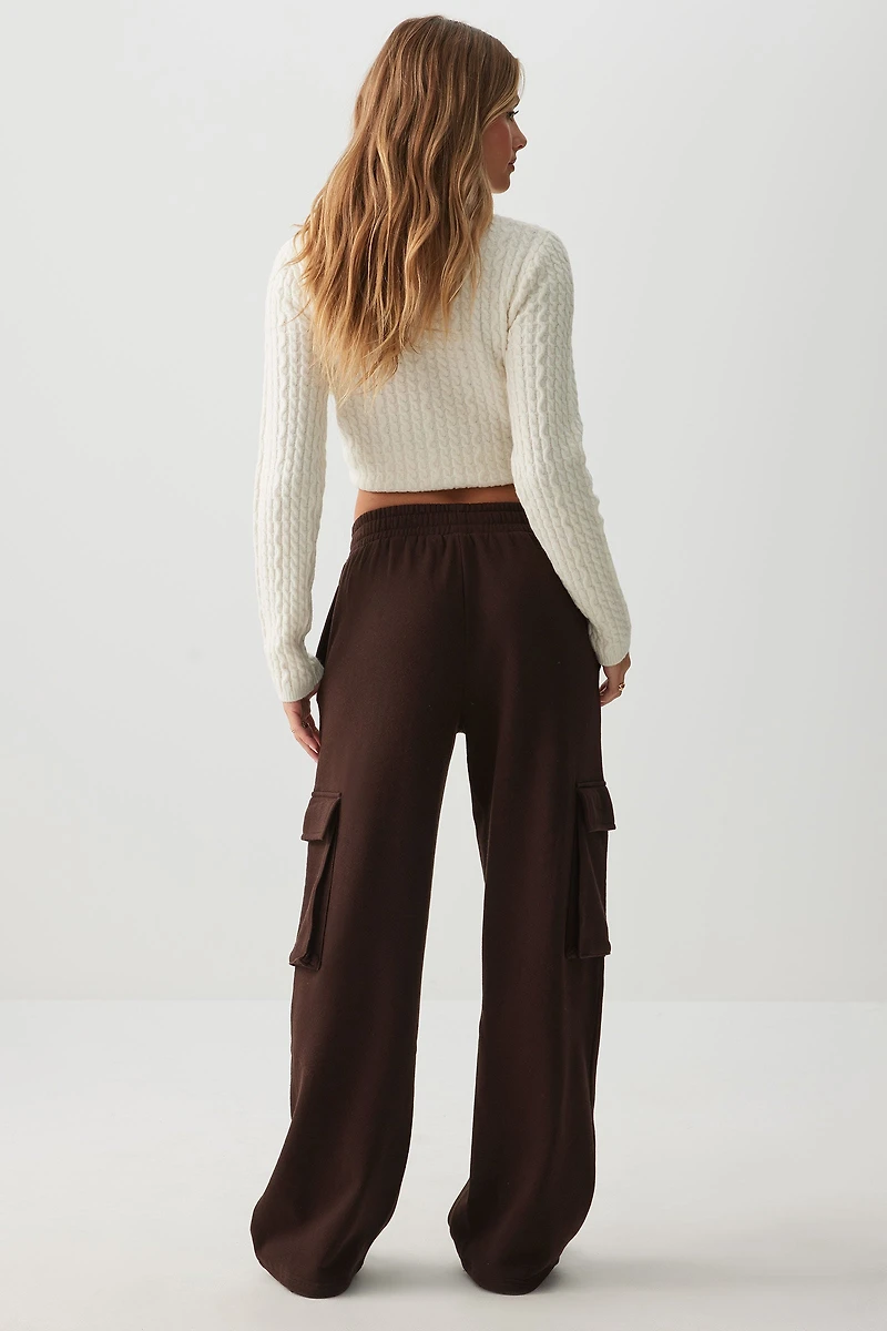 Pantalon de jogging cargo à jambe large