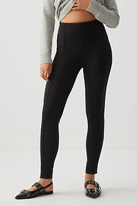 Legging à taille haute et pli cousu