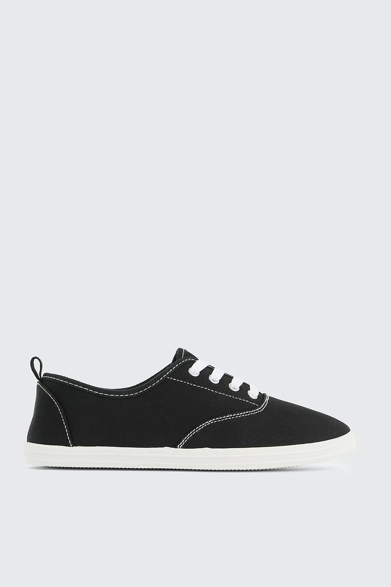 Ardene Low Top Canvas Sneakers in | Size | Eco-Conscious