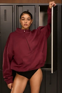 Chandail à demi-glissière en Molleton MADESOFT