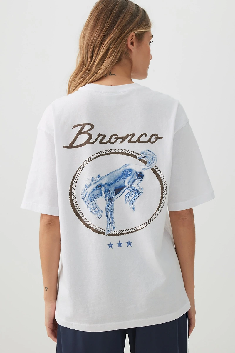 T-shirt ample graphique Bronco