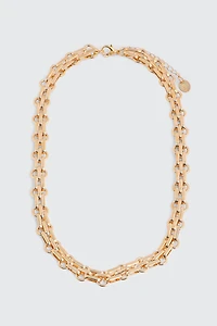 Ardene Vintage Style Chain Necklace in Gold