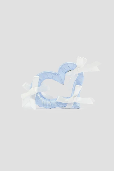Ardene Heart Hair Claw with Bows in Light Blue