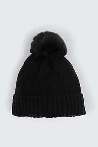 Ardene Beanie with Pompom in | Polyester/Elastane
