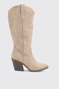 Bottes de cowboy aux genoux