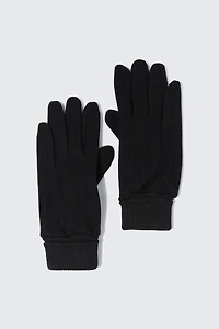 Ardene Touch Screen Gloves in Black | Polyester