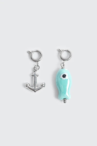 Duo de breloques pour maillot poisson et ancre