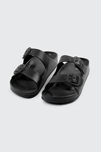 Sandales à glissière deux brides