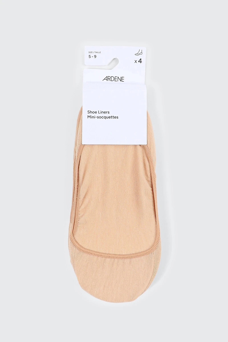 4 paires de mini-socquettes échancrées