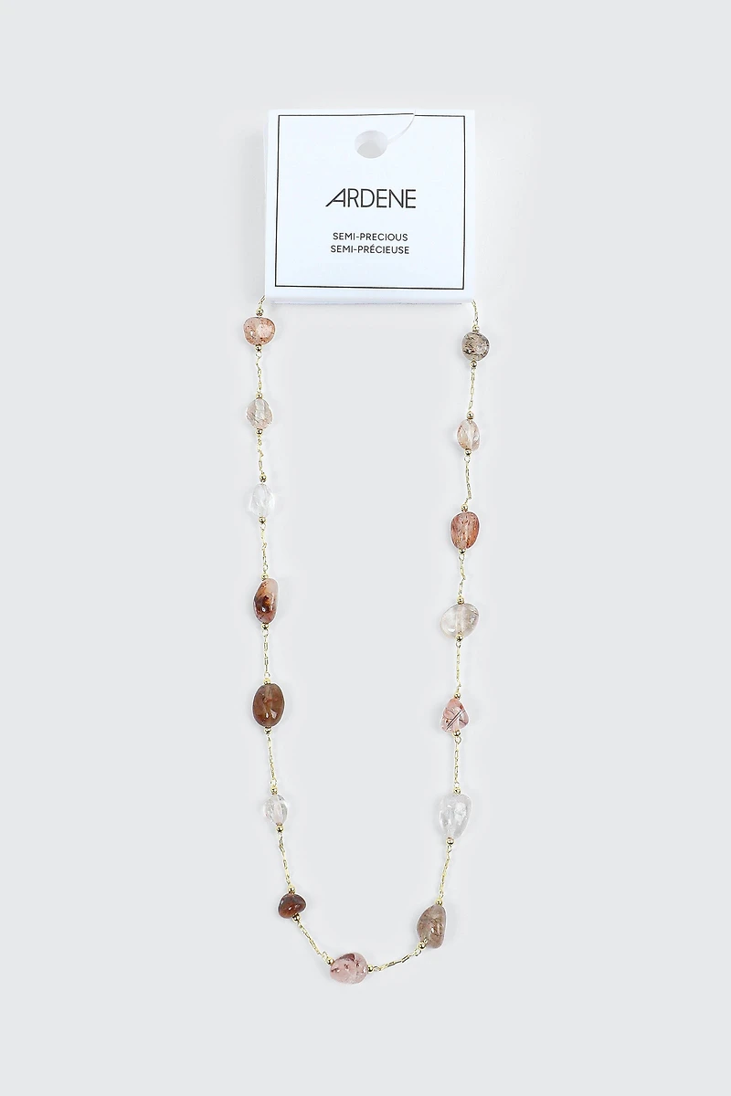 Collier à pierres semi-précieuses