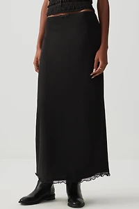 Ardene Mesh Maxi Skirt in | Size | Polyester/Spandex