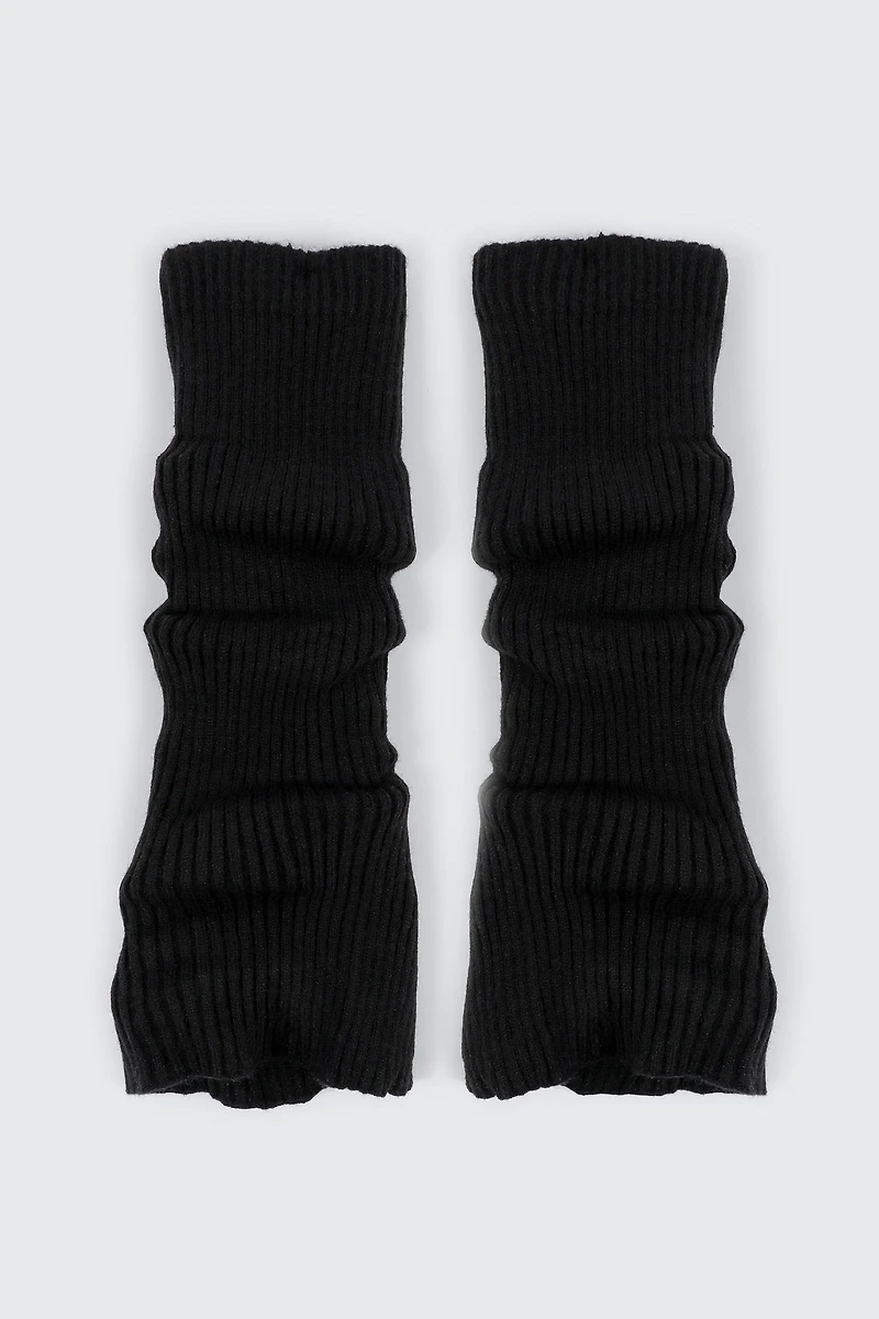 Ardene Flare Leg Warmers in Black | Polyester/Polyamide