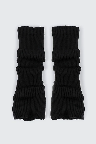 Ardene Flare Leg Warmers in Black | Polyester/Polyamide