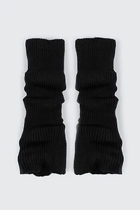 Ardene Flare Leg Warmers in Black | Polyester/Polyamide