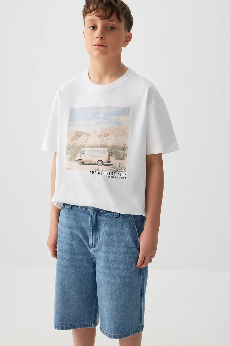 Bermuda menuisier en denim