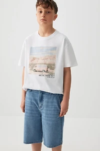 Bermuda menuisier en denim