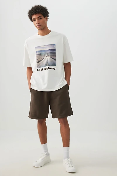 Ardene Man MADESOFT Fleece Shorts For Men in Brown | Size | Polyester/Cotton | Eco-Conscious