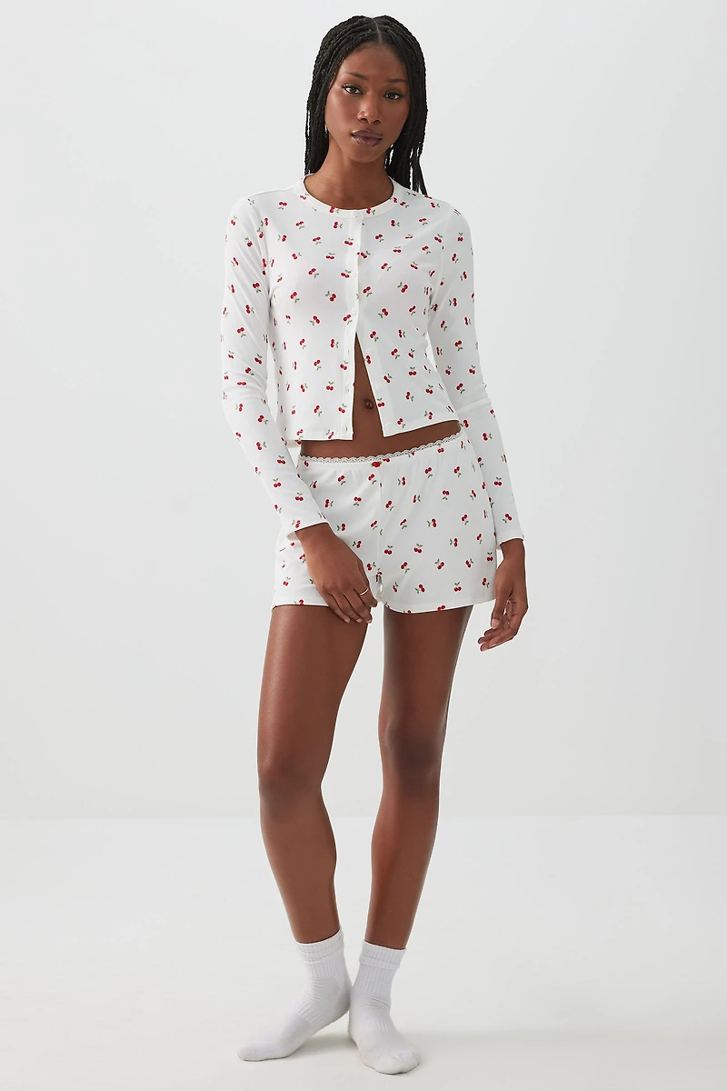 Cardigan détente côtel