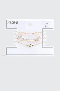 Lot de 4 chaînes de cheville