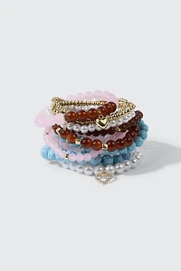 Ardene 13-Pack Charm Stretch Bracelets