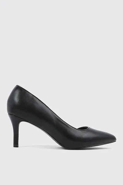 Ardene Stiletto Pumps in Black | Size | Faux Leather