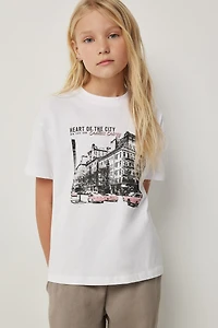 Ardene Kids Oversized Graphic T-Shirt in | Size | 100% Cotton