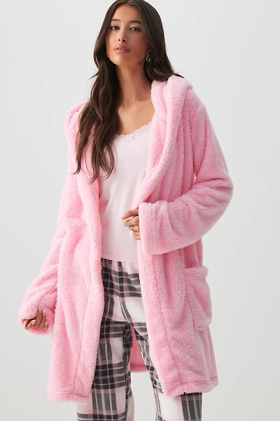 Ardene DREAMPLUSH Robe in Light Pink | Size | Polyester | Eco-Conscious