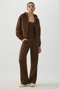 Veste courte à capuchon en Molleton MADESOFT