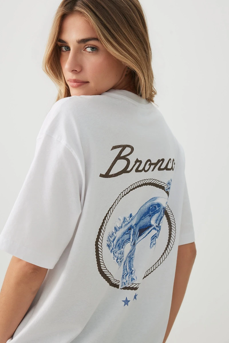 T-shirt ample graphique Bronco