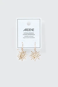 Boucles d'oreilles soleils tourbillonnants