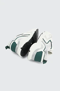 Espadrilles deux tons à détails argentés