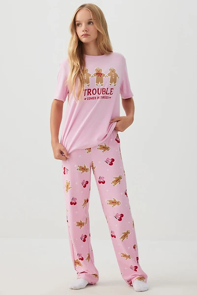 Ardene Kids HUSHKNIT PJ Pants in | Size | Polyester/Spandex | Eco-Conscious