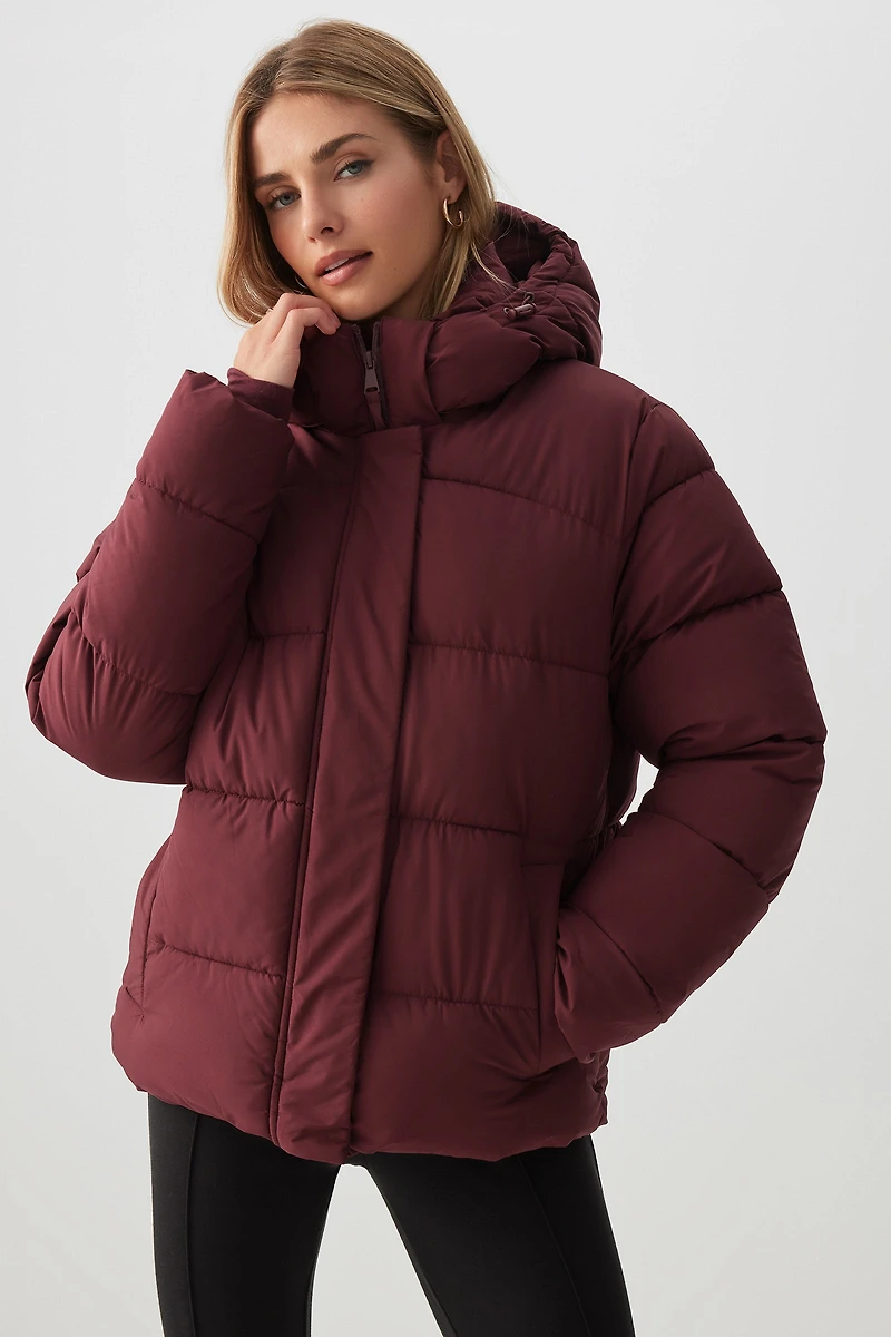 Ardene The Everyday Puff in Crimson | Size | Polyester