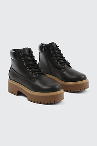 Bottes de randonnée doublées en fausse fourrure