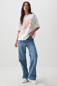 T-shirt ample graphique